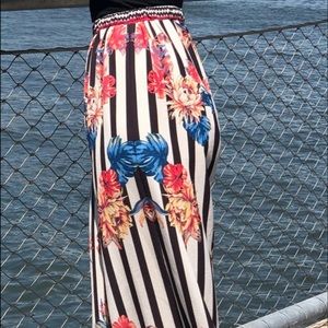 Floral and Black and White Pants!!